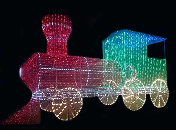 3D Train by Mega Light Show